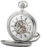 Taschenuhr REGENT "P704-19377740", silber (edelstahlfarben), Taschenuhren, Damen,