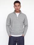 Jack & Jones Troyer "JJESOHO OLLIE KNIT HALF ZIP SN" Materialmix, relaxed fit