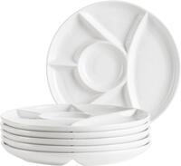 M&Auml;SER Fondueteller "Fondueteller Set, aus Porzellan, &Oslash; 21,5 cm" Geschirr-Set,