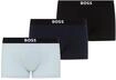Trunk BOSS "3P Trunk BOSS ONE", Herren, Gr. M, schwarz (open blau 460), Jersey,