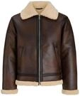 Outdoorjacke JACK & JONES "JORNORREBRO AVIATOR JACKET SN", Herren, Gr. L, braun
