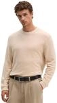 Strickpullover MARC O'POLO "aus weichem Schurwoll-Mix", Herren, Gr. M, beige (linen