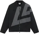 Outdoorjacke UMBRO "Umbro WASHED DRILL JACKET", Herren, Gr. S, schwarz-wei&szlig;