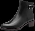 MARCO TOZZI Stiefelette Blockabsatz, Ankle Boots mit modischer Zierschnalle