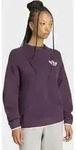 Kapuzensweatshirt ADIDAS ORIGINALS "ESS KNIT TIPPING CREW", Damen, Gr. XXL, lila