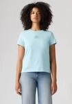 T-Shirt LEVI'S "THE PERFECT TEE", Damen, Gr. S (36), blau (flock floral bw angel