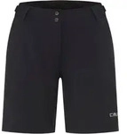 Fahrradhose CMP, Damen, Gr. 40, N-Gr, schwarz (antracite), Obermaterial: 92%