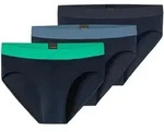 Slip SCHIESSER "Slip 3PACK Rio-Slip 3er Pack", Herren, Gr. M, bunt (blau,...