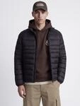 Jack & Jones Steppjacke "JJEKINGSLEY LIGHT PUFFER COLLAR NOOS" Kunstfaser, mit