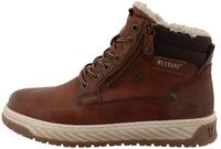 Winterboots MUSTANG SHOES "Stiefelette", Herren, Gr. 40, braun, Lederimitat, Textil,