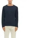 Langarmshirt S.OLIVER, Herren, Gr. M, navy, Jersey, Obermaterial: 100% Baumwolle,