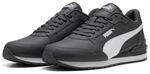 Sneaker PUMA "ST RUNNER V4 L", Damen, Gr. 47, schwarz-wei&szlig; (moody gray, puma wei&szlig;),