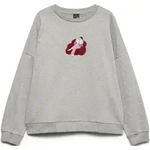 Sweatshirt VERO MODA "VMAMANDA BEA LS SWEAT BOX JRS", Damen, Gr. M, grau (light...