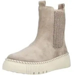Stiefelette GABOR "Gabor Stiefelette Veloursleder/Textil", Damen, Gr. 39, beige