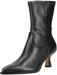 Stiefelette DOLCE VITA "Dolce Vita Stiefelette Leder", Damen, Gr. 37, schwarz, Leder,
