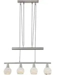 GLOBO LIGHTING LED-H&auml;ngeleuchte "ELLIOTT", silber (nickel matt), 1 Stk., Leuchten,