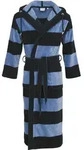 Herrenbademantel CARL ROSS "495300" Gr. 56, blau (night blau), 56/58, Velours,