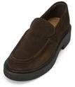 Loafer MARC O'POLO "aus softem Veloursleder", Damen, Gr. 37, burnt coffee,