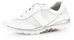 Sneaker GABOR, Damen, Gr. 39, wei&szlig;, Leder, Textil, unifarben, Schuhe Sneaker,...