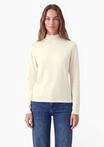 Rollkragenpullover STREET ONE STUDIO, Damen, Gr. 34, beige (sanftes wei&szlig;), Stoff,