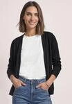 Cardigan STREET ONE, Damen, Gr. 34, schwarz, Stoff, 78% Viskose, 22% Polyamid,