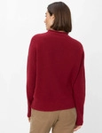 Strickpullover BRAX "Style LEA", Damen, Gr. 38, weinrot, Strick, 64% Baumwolle,...