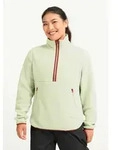 Fleecepullover JACK WOLFSKIN "LITE CURL HZ W", Damen, Gr. XS, gr&uuml;n (melon),...