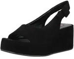 Keilsandalette H&Ouml;GL "H&ouml;gl Sandalen Veloursleder", Damen, Gr. 40, schwarz,