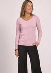Langarmshirt STREET ONE, Damen, Gr. 34, rosa (quiet rose), Jersey, Oberstoff: 50%