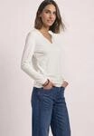 STREET ONE Langarmshirt in Unifarbe