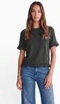 T-Shirt STREET ONE STUDIO, Damen, Gr. 34, grau (inked grau meliert), Stoff, 51%