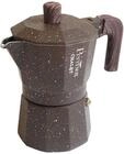 Espressokocher PINTINOX "CHALET", braun (steinbraun), 6, Kaffeemaschinen