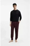 Pyjama HUGO UNDERWEAR "ELION LONG SET", Herren, Gr. M (50), schwarz (schwarz...