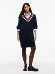 Tommy Jeans Strickkleid "TJW CABLE RWB SWEATER DRESS EXT" Baumwolle, mit...