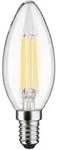 PAULMANN LED-Leuchtmittel "Efficient-Line Kerze 840lm 4W 3000K klar 230V",