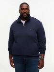 Sweatshirt "BT-RWB TERRY TIPED REGULAR 1/4 ZIP-B", Herren, Gr. XXL, blau (navy blau