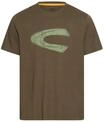 Kurzarmshirt CAMEL ACTIVE, Herren, Gr. M, braun (schwarz olive), Jersey,