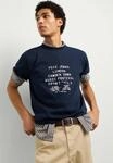 Print-Shirt PEPE JEANS "bedrucktes T-Shirt JEAN TEE", Herren, Gr. L, blau (dulwich