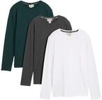bonprix Langarmshirt Packung, 3 f&uuml;r Kinder, im praktischen Dreierpack, aus...