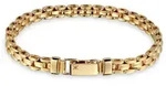 Armkette KUZZOI "Armband Box Chain 925 Sterling Silber" Gr. 19, gold,...