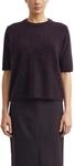 Strickpullover COMMA, Damen, Gr. 34, plum, Strick, Obermaterial: 100% Wolle,