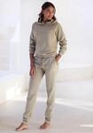 Sweathose LASCANA, Damen, Gr. 40/42, N-Gr, beige (khaki), Sweatware,...