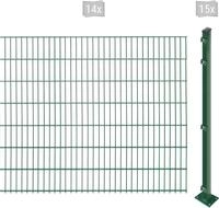 Arvotec Doppelstabmattenzaun "EASY 143 zum Aufschrauben" Zaunh&ouml;he 143 cm,...