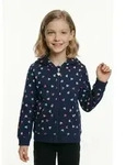 Kapuzensweatjacke BLUE SEVEN, M&auml;dchen, Gr. 98, blau (ultramarin aop),...