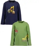 Langarmshirt BLUE SEVEN "2er Pack Langarmshirts", Jungen, Gr. 98, m001,...