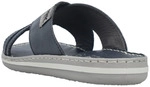 Pantolette RIEKER, Herren, Gr. 40, Synthetik, blau (nachtblau), Leder,...