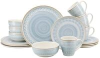 CreaTable Kombiservice "Congo, Geschirr-Set, 16-tlg." Hochwertige Inglasur,