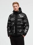 Winterjacke CAMP DAVID, Herren, Gr. S, schwarz, Web, Material: 100% Polyester,