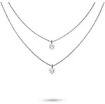 Ketten-Set S.OLIVER "Schmuck Geschenk Edelstahl Halskette The Double Row, Herz",