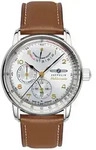 Automatikuhr ZEPPELIN "M&eacute;diterran&eacute;e", braun, silberfarben, Armbanduhren, Herren,